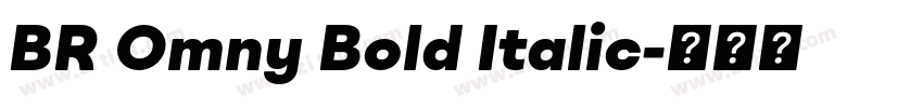 BR Omny Bold Italic字体转换